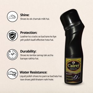 Cairey Black Liquid Shoe Polish - Premium Shoe Shine & Protection - Image 5